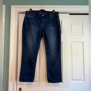 Old Navy Dark wash Blue Mid-Rise Boyfriend Jeans